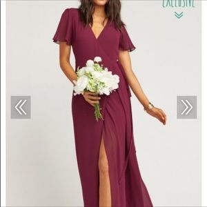 Show me your mumu - chiffon merlot noelle dress